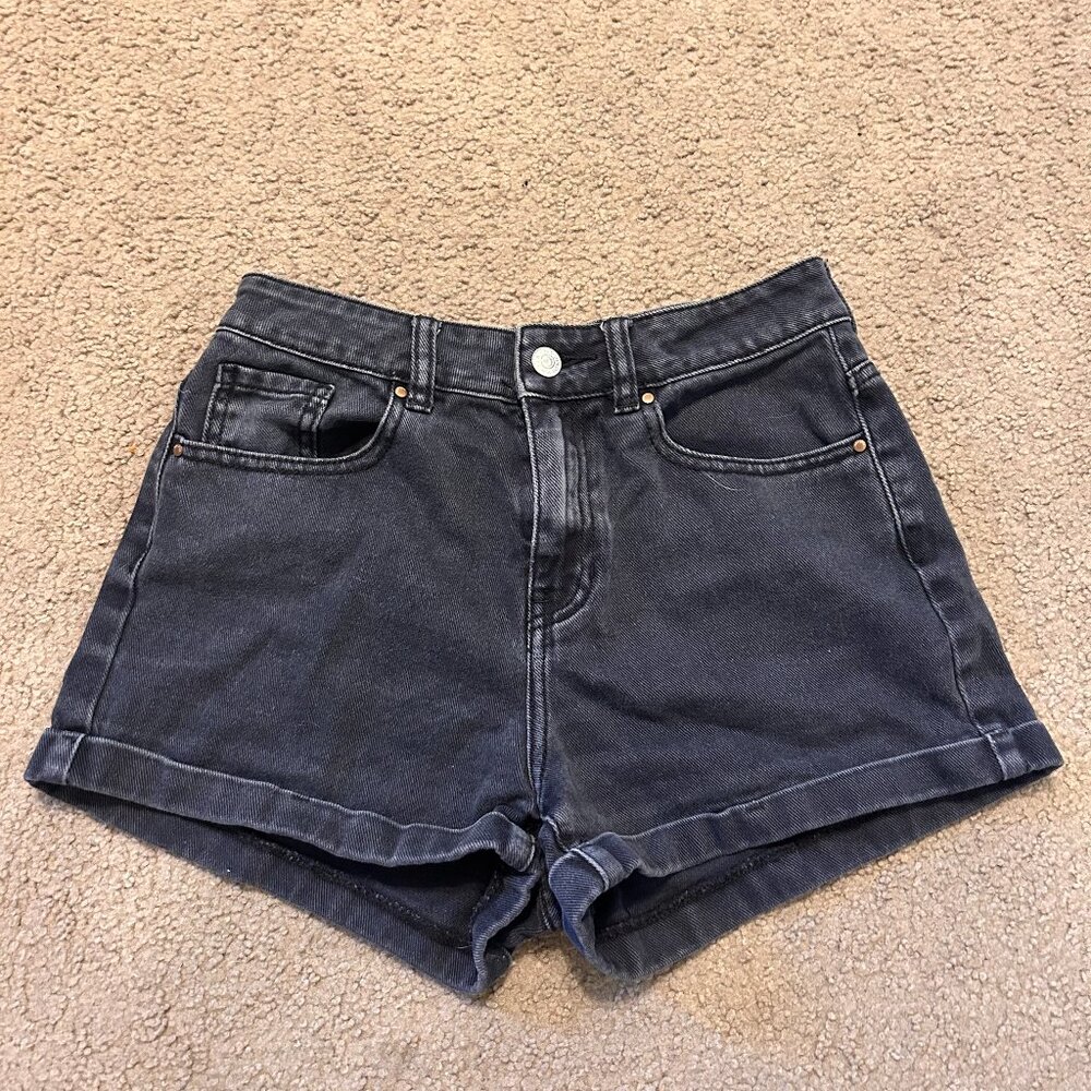 Pacsun Black Mom Jean Shorts